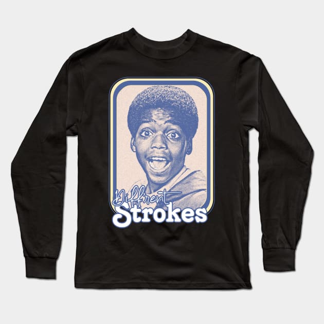 Diff'rent Strokes  // Retro 80s Aesthetic Fan Design Long Sleeve T-Shirt by DankFutura